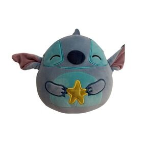 Disney Squishmallows Stitch‎ Plush Toy Stuffed Animal Blue Star Holding